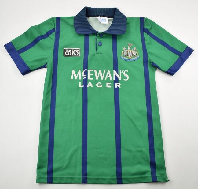 1995 Newcastle United Retro Green Away Kit Soccer Jersey